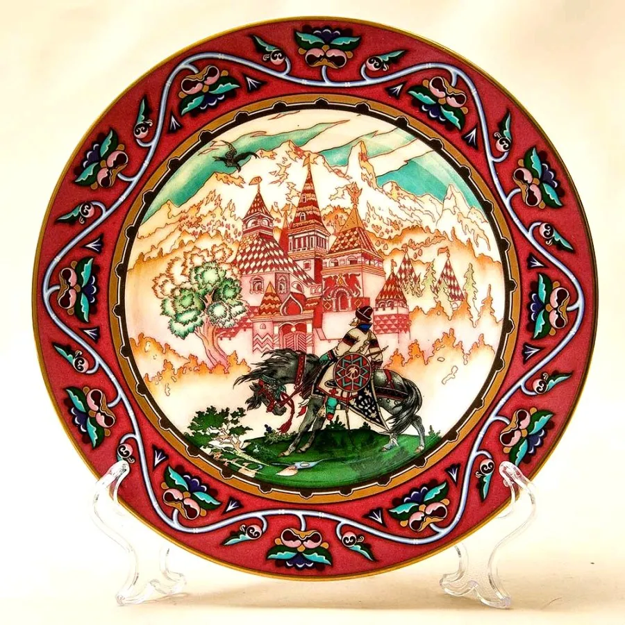 Коллекционная Тарелка «Русские Сказки» - «Иван-Царевич» Фарфор, Villeroy&Boch Германия -1990 год.