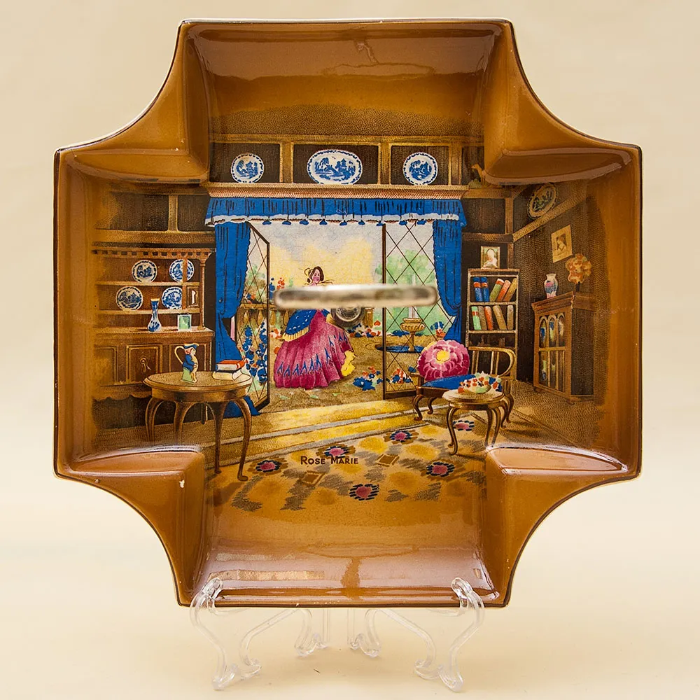 Антикварная Сервировочная Менажница - Блюдо - Тарелка Фаянс Англия -1906-1930 годы