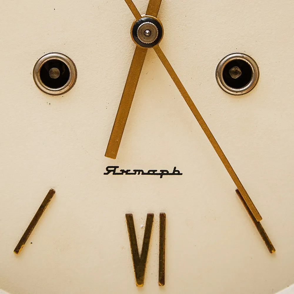 Винтажные Настенные Механические Часы с боем «Янтарь», СССР - 1965г.