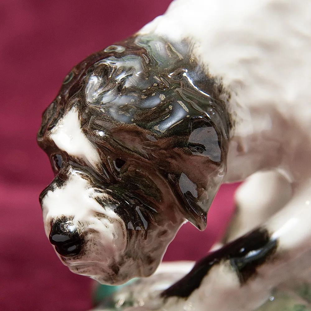 Анималистическая Фарфоровая Статуэтка «Собака. Немецкий грифон» ИФЗ, Россия -1992 год.