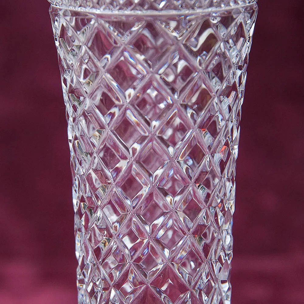 Хрустальная Ваза с Золотым кантом, Н - 20 см., SCHONBORNER, Германия 60-е гг.