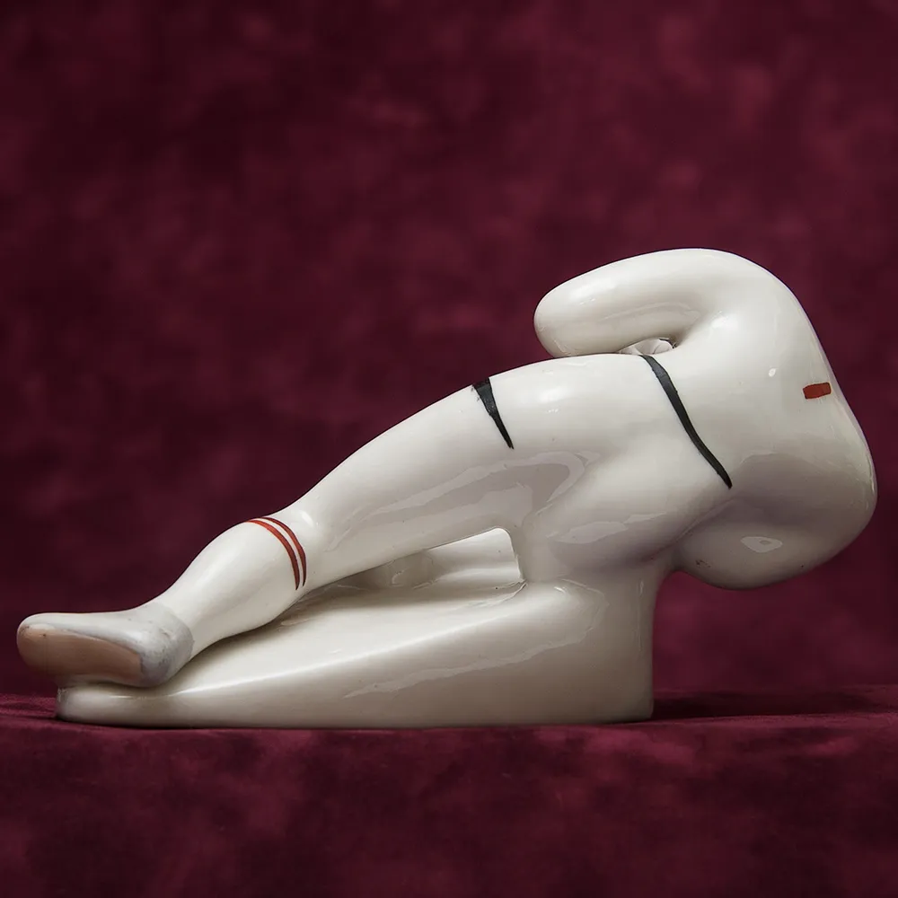 Коллекционная Фарфоровая статуэтка «Футбольный вратарь», СССР Полонне ЗХК. 