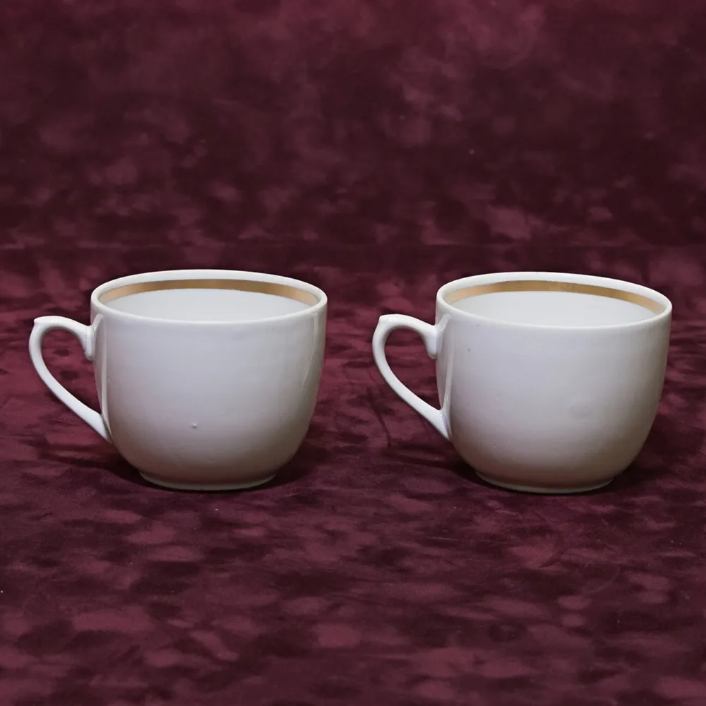 Две чашки «Красная Москва» Фарфор СССР Вербилки, 1970-80 гг.