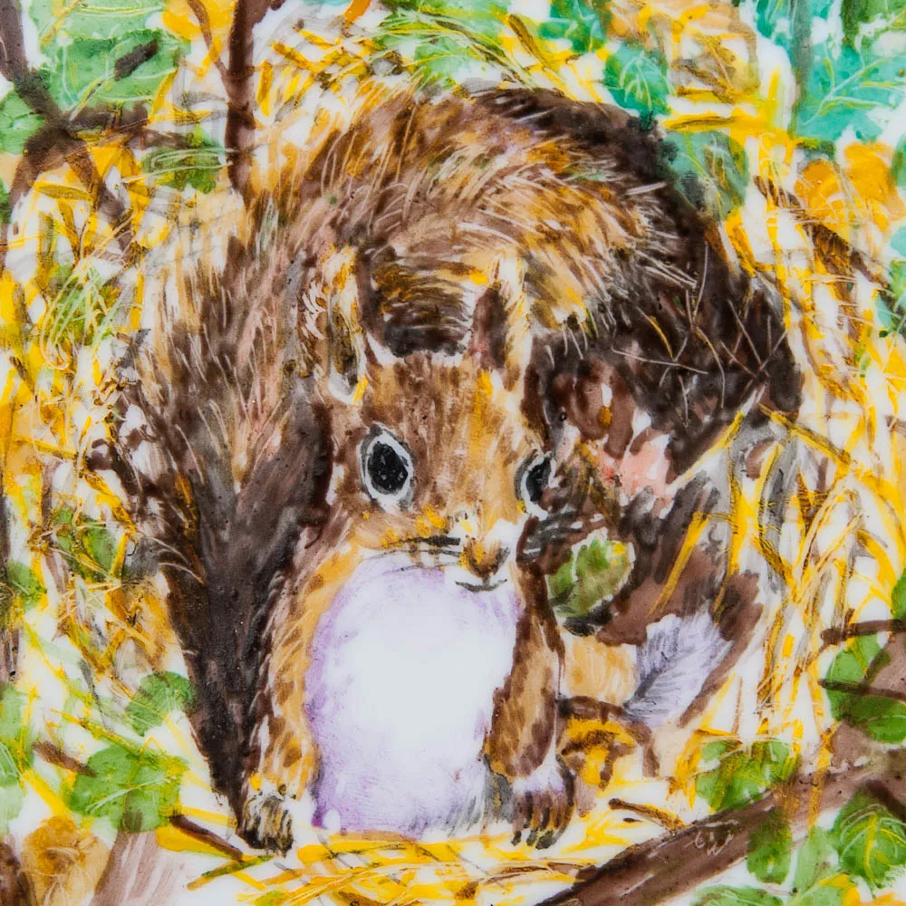 Авторское Сервировочное  Блюдо - Тарелка - Мелочевница «БЕЛКА» Фарфор Limoges Лимож Франция.