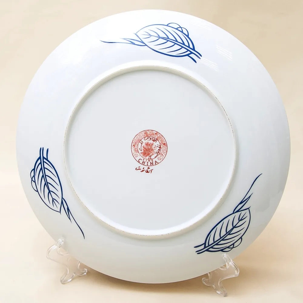 Большое Коллекционное Блюдо - Тарелка «ПТИЦЫ - ПАВЛИНЫ», Фарфор Китай, середина ХХ века.