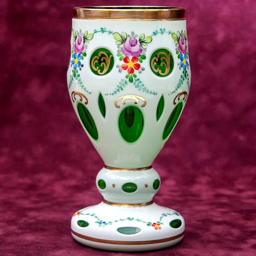 Стеклянная Ваза - Кубок «Цветочная Нежность» JOSKA BODENMAIS Германия -60-е годы ХХ века.