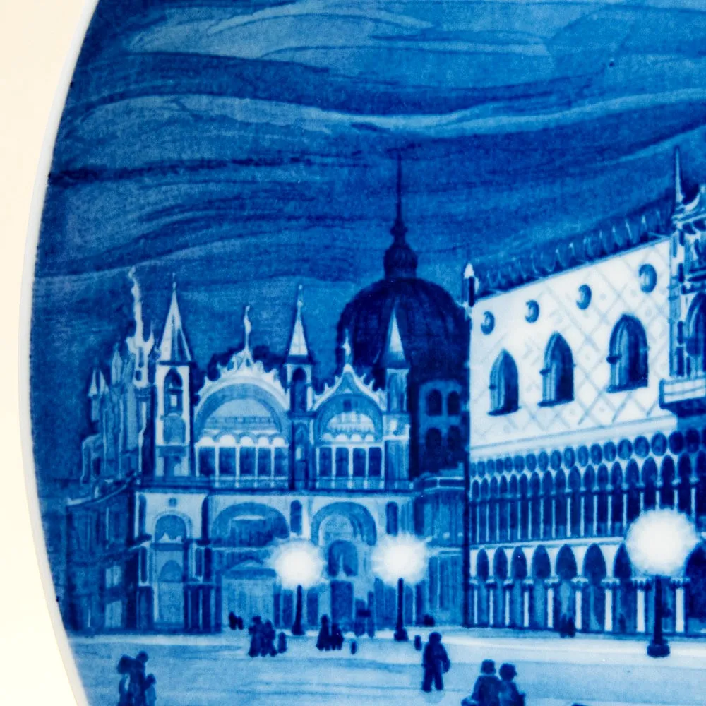 Коллекционная Тарелка - Блюдо «Венеция» Фарфор, MEISSEN / МЕЙСЕН Германия -1976 год.