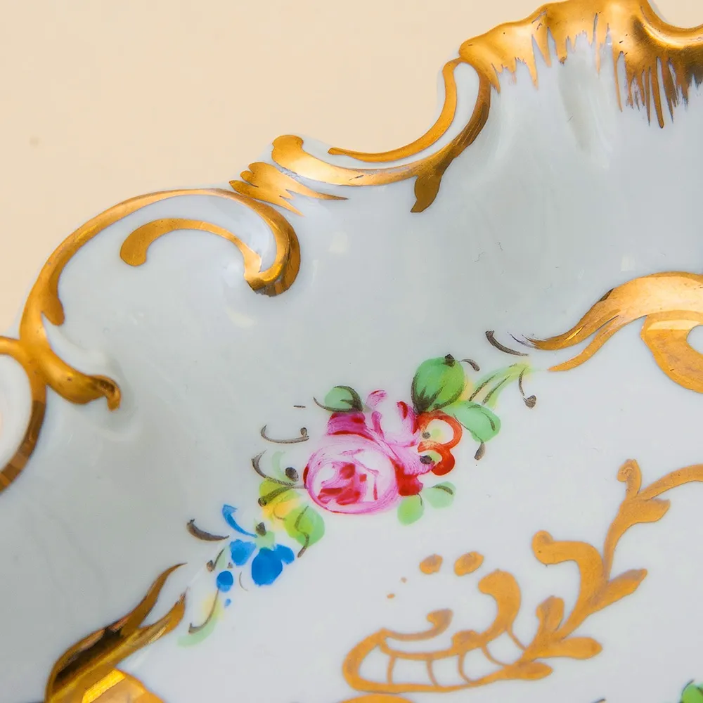 Небольшое Сервировочное  Блюдо - Тарелка - Мелочевница Фарфор Limoges Лимож Франция.