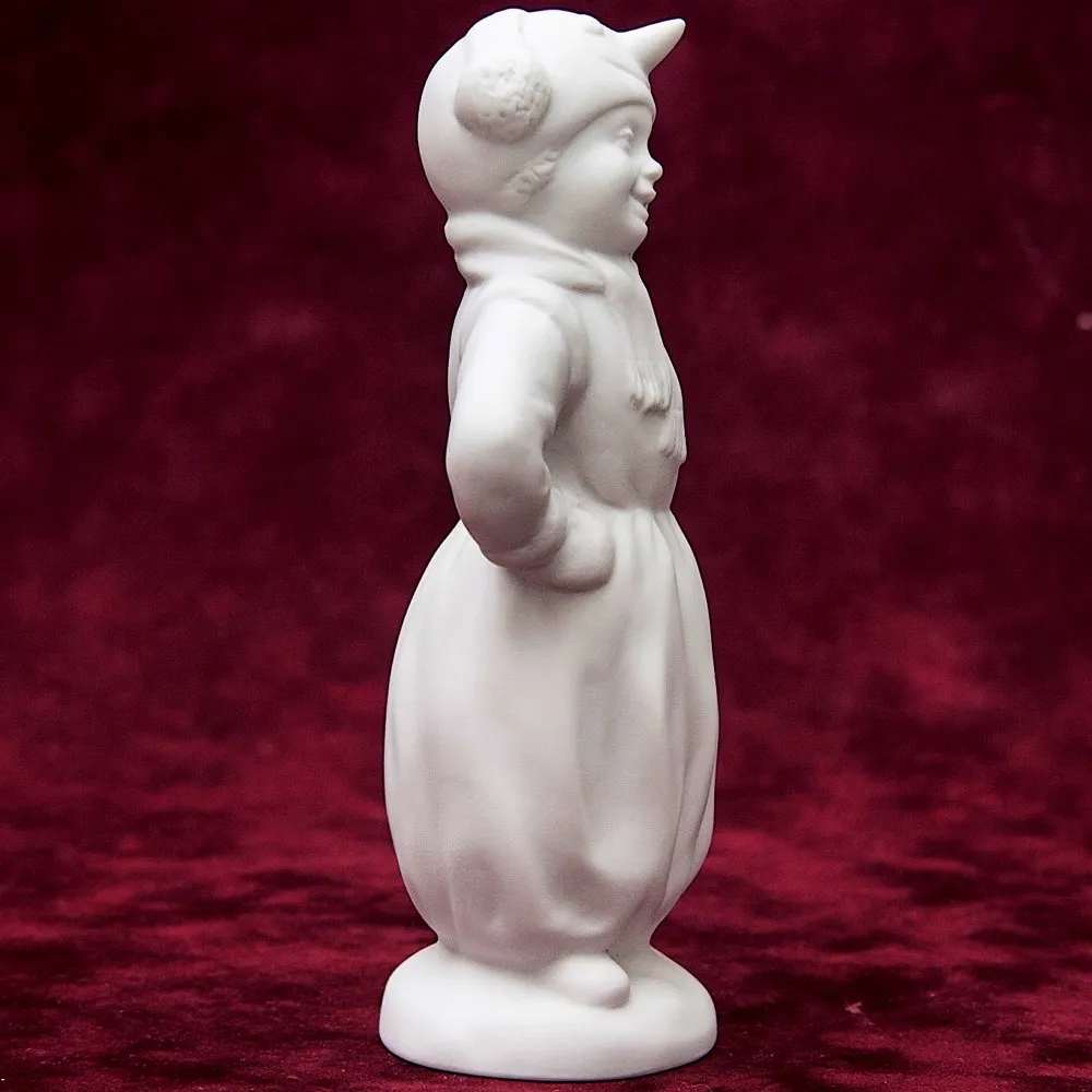 Коллекционная Авторская Статуэтка «Снеговик» из серии «Детский Утренник», фарфор ИФЗ, Россия.