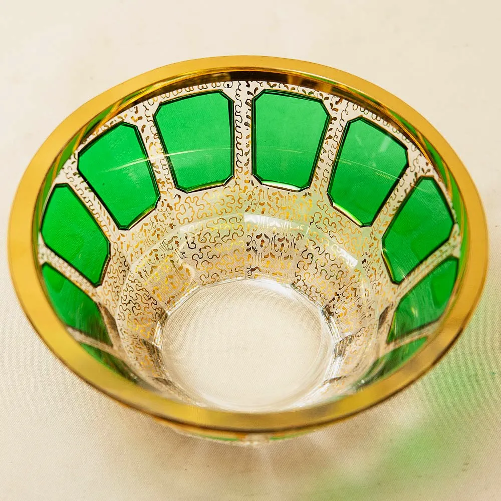 Орешница - Вазочка - Конфетница из серии «Зелёный Изумруд», ERNST WITTIG, Германия.