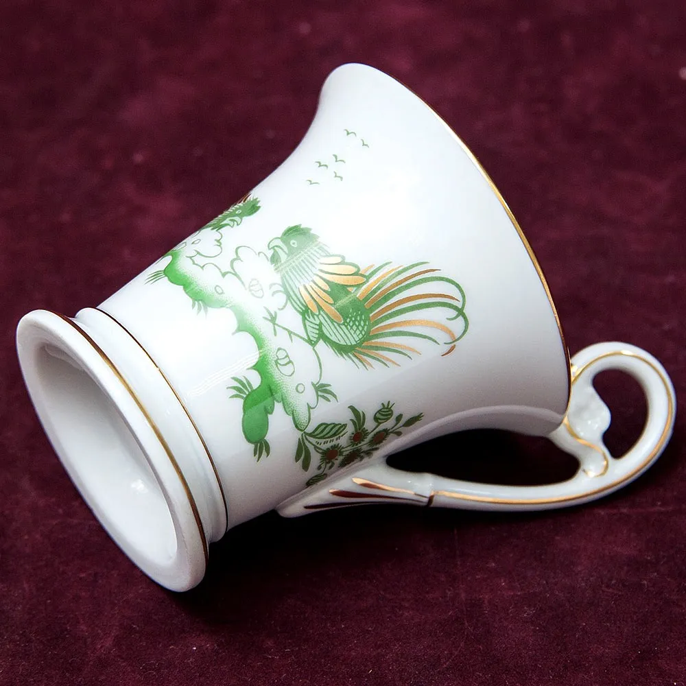 Коллекционная Кофейная Пара «Петухи» Фарфор RICHARD GINORI, Италия 70-е годы ХХ века.