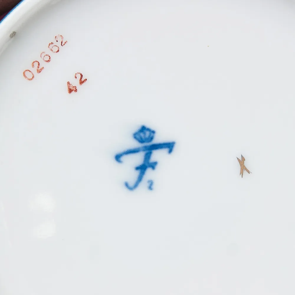 Винтажная Фарфоровая Баночка - Шкатулка. Furstenberg, Германия 50-е годы ХX века.