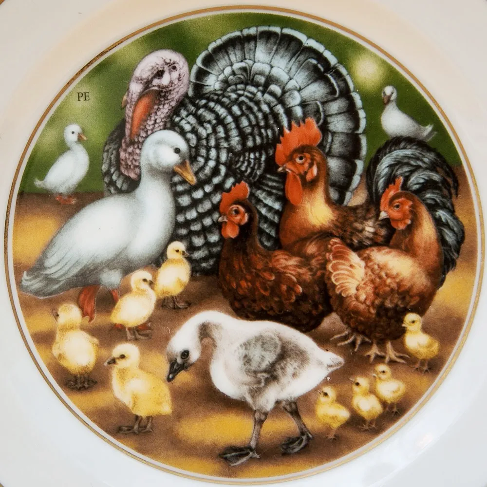 Коллекционная Тарелка «Сказки - Гадкий Утенок» Фарфор, ROYAL COPENHAGEN - Дания.