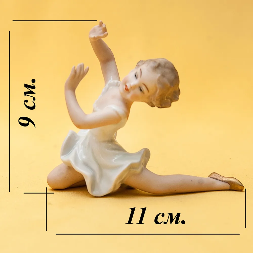 Коллекционная Фарфоровая статуэтка «Маленькая балерина», ВАЛЕНДОРФ - WALLENDORF  Германия.