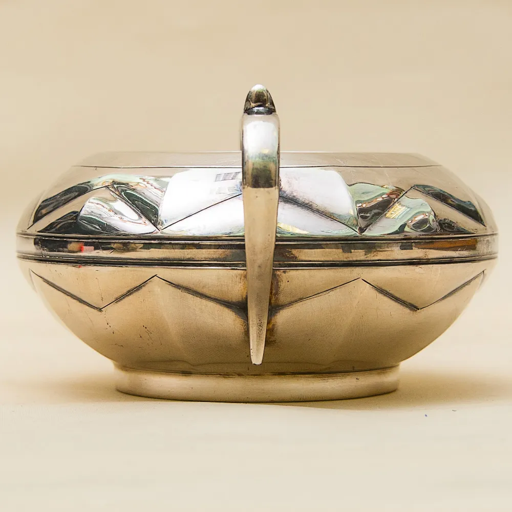 Набор для подачи Чая, АРТ ДЕКО, Silverplate William Hutton&Sons Англия, начало ХХ века.
