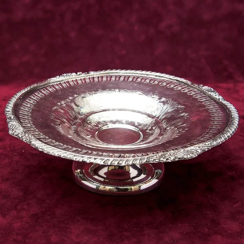 Металлическое Блюдо - Сухарница - Конфетница - Фруктовница, Silverplate, SHEFFIELD Англия, 70 гг.