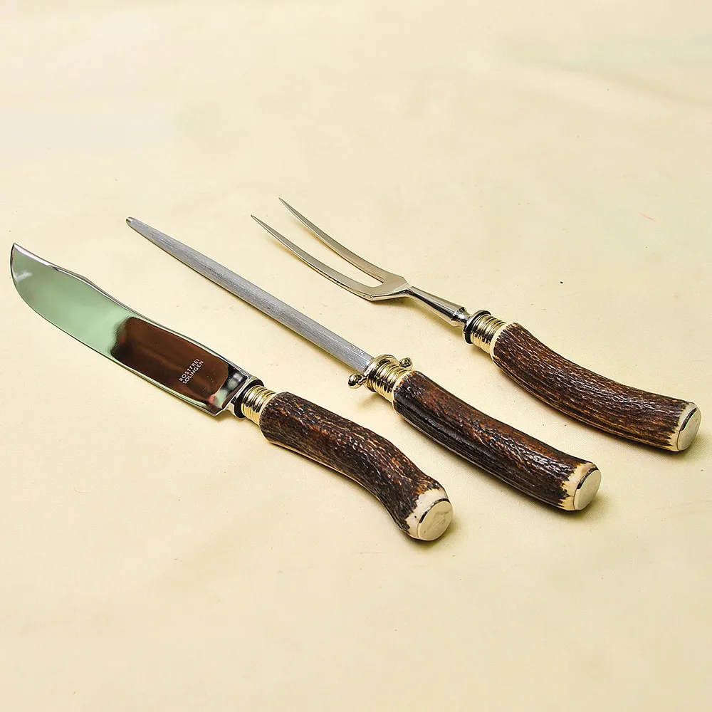 Набор для Барбекю «Охота» из 3-х предметов, Германия, Rostfrei Solingen, 60 -е гг.