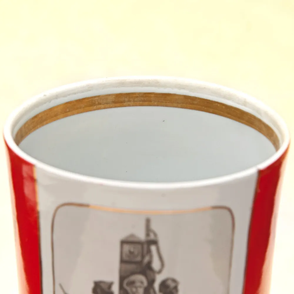 Агитационная! Юбилейная Подарочная Фарфоровая Ваза «ПОГРАНИЧНИКИ» Барановский ФЗ CCCР -1984 год. 