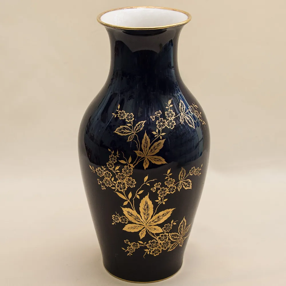 Кобальтовая Винтажная Ваза коллекция «Monic» Lindner Бавария, Германия 60 -е гг.