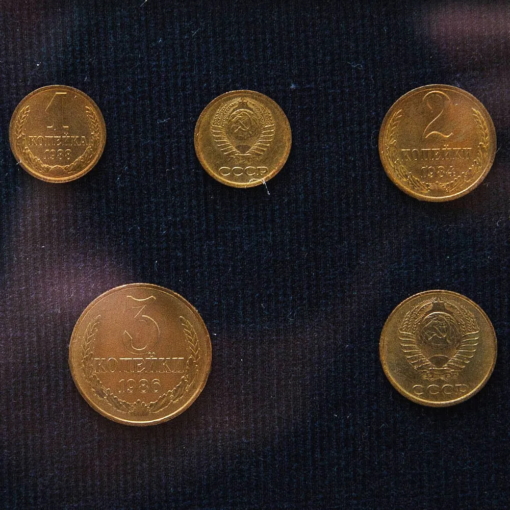 Настенное Коллекционное Панно - Картина «Советские монеты и Банкноты», СССР.