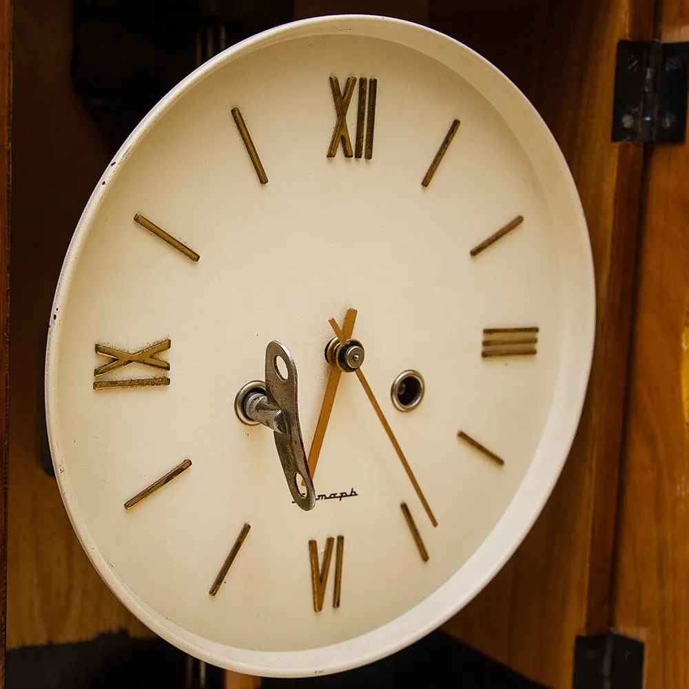 Винтажные Настенные Механические Часы с боем «Янтарь», СССР - 1965г.