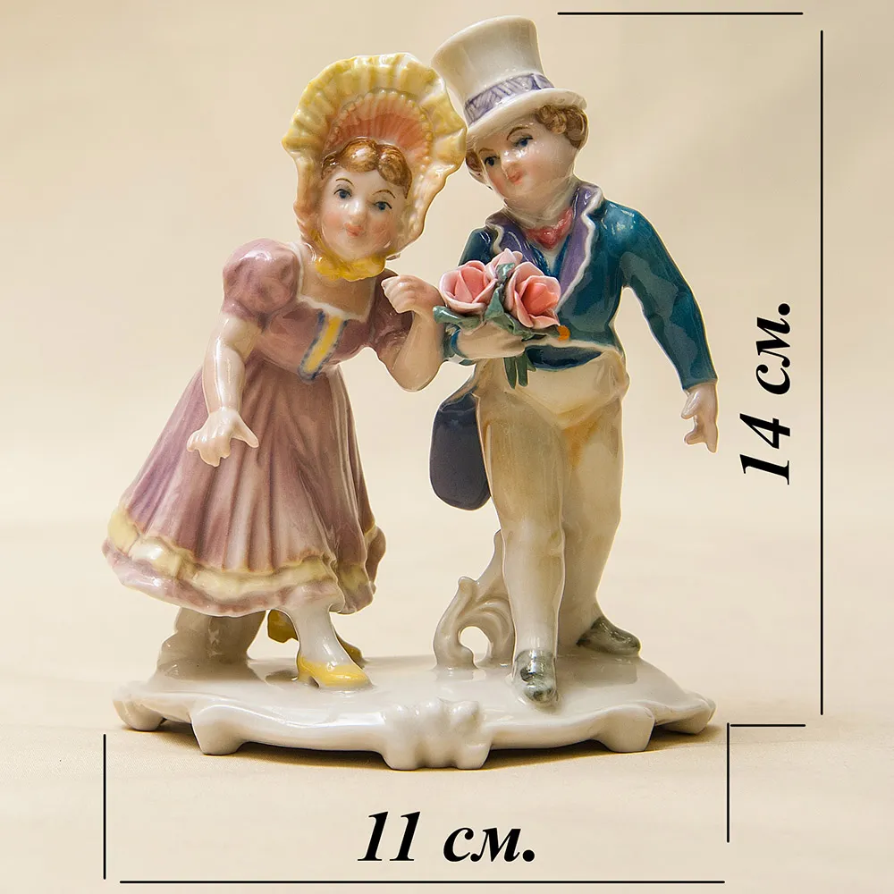 Редкость!!! Фарфоровая Статуэтка «Букет для Мамы», Карл Энс / Karl Ens, Германия, 30-е гг.