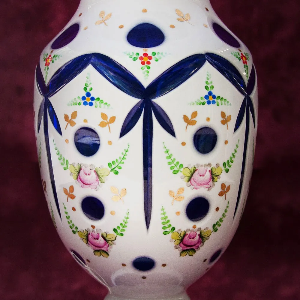 Классическая Настольная Лампа Светильник  в стеклянном корпусе. Германия - 60-70е гг.