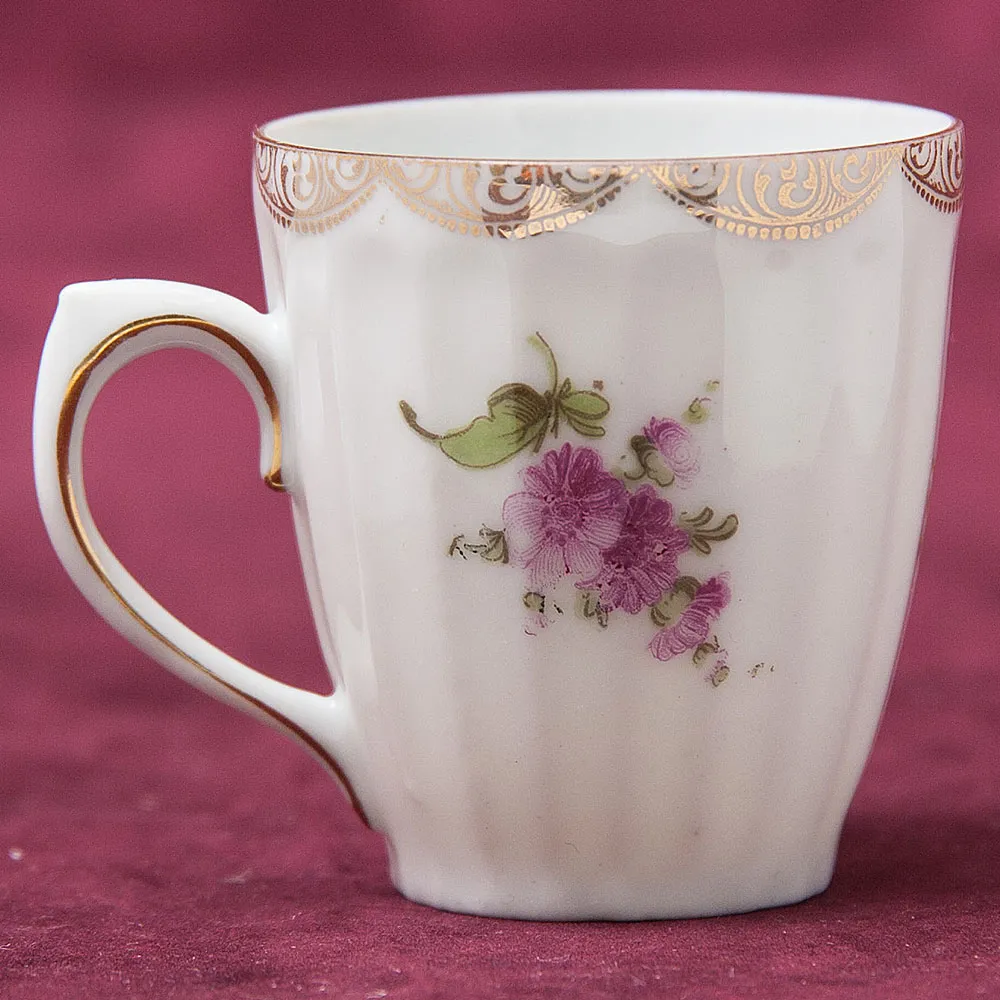 Антикварная Кофейная пара «БУКЕТ», Wurttemberg Германия, 1904 - 1934 годы.