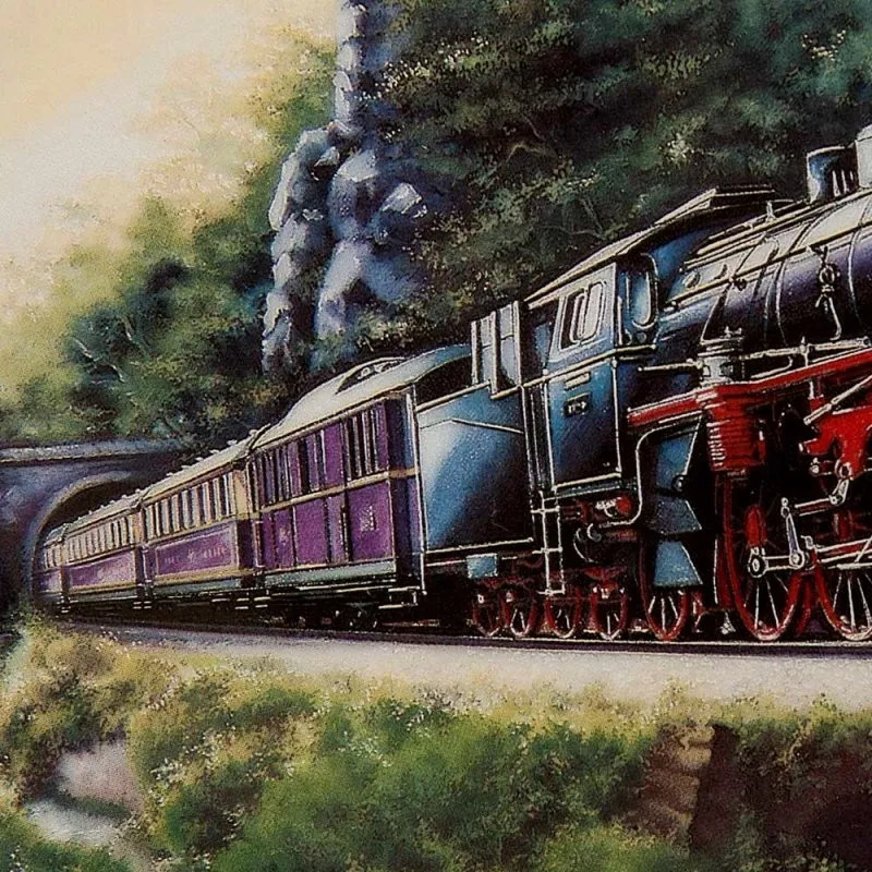 Коллекционная Тарелка «Знаменитые Паровозы» Фарфор, Seltmann Weiden Германия -1995 год.