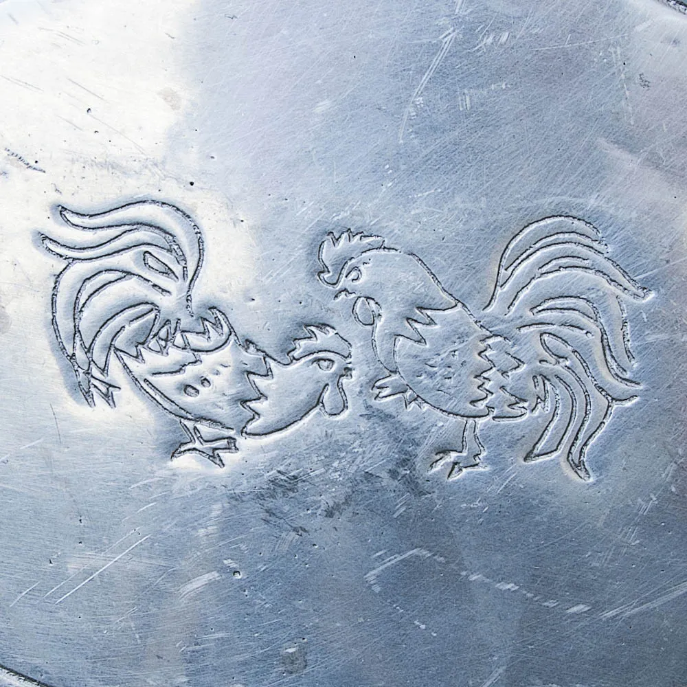 Винтажный Алюминиевый Судок - Кастрюля - Жаровня «Петух в вине» Франция, 50-е годы ХХ века!