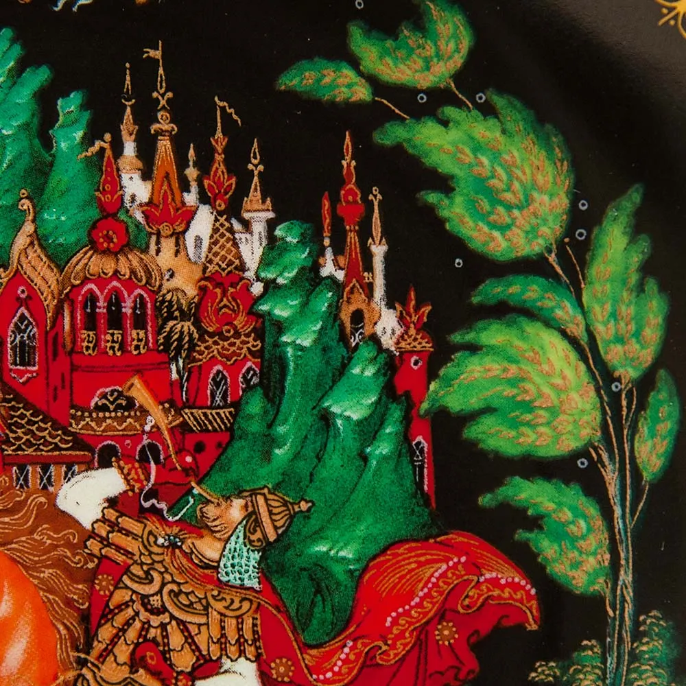 Коллекционная Тарелка «РУСЛАН И ЛЮДМИЛА» Фарфор - ЛФЗ, СССР - 1988 год.