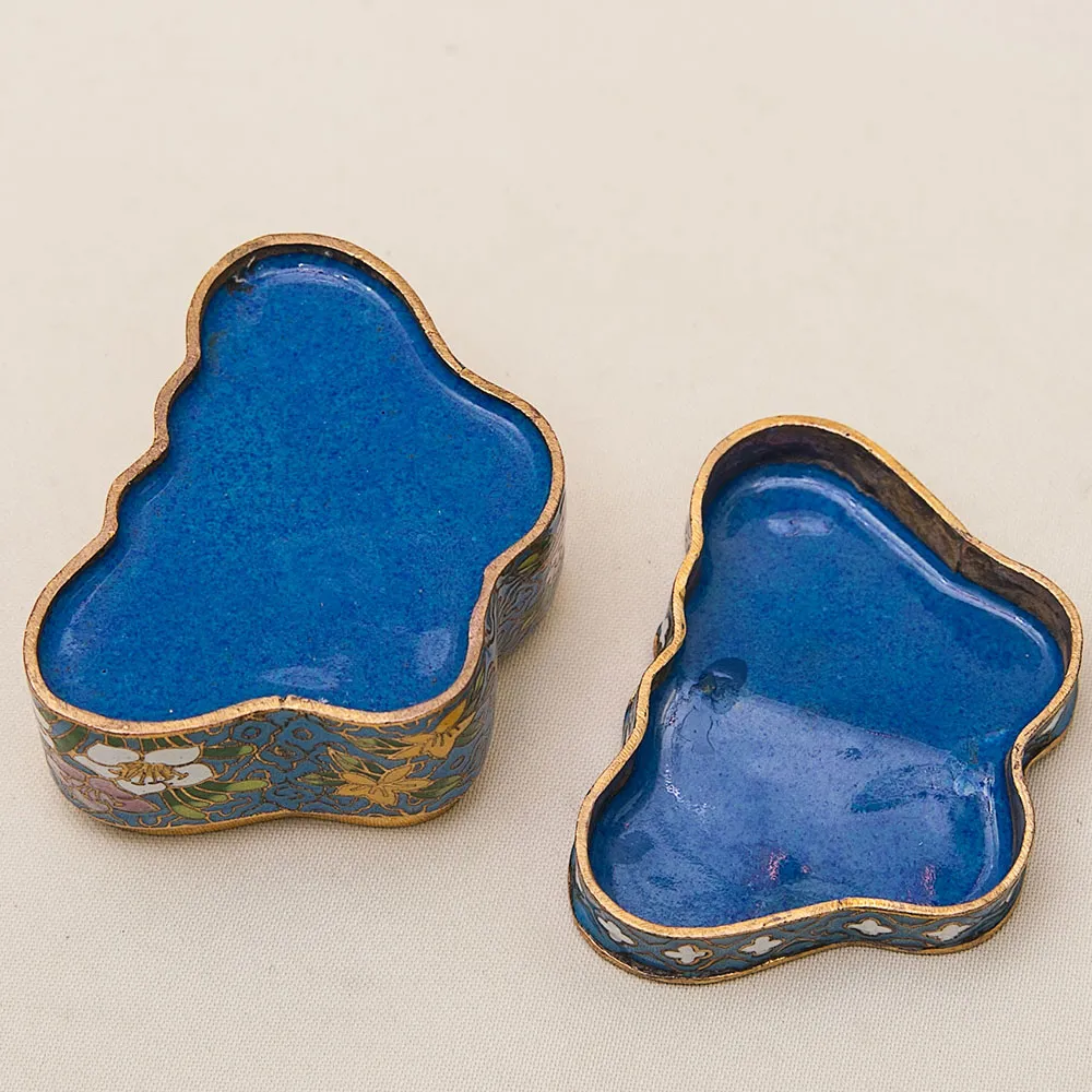 Винтажная Шкатулка - Бонбоньерка «БАБОЧКА» в технике «Клуазоне», Китай 50-е годы ХХ века. 