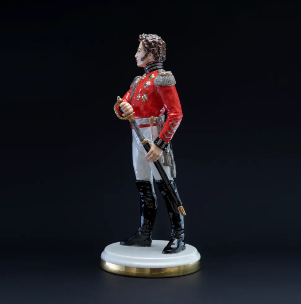 Коллекционная Авторская Статуэтка «Генералы Отечественной Войны 1812 года - Уваров Ф.П.», фарфор, Россия. 