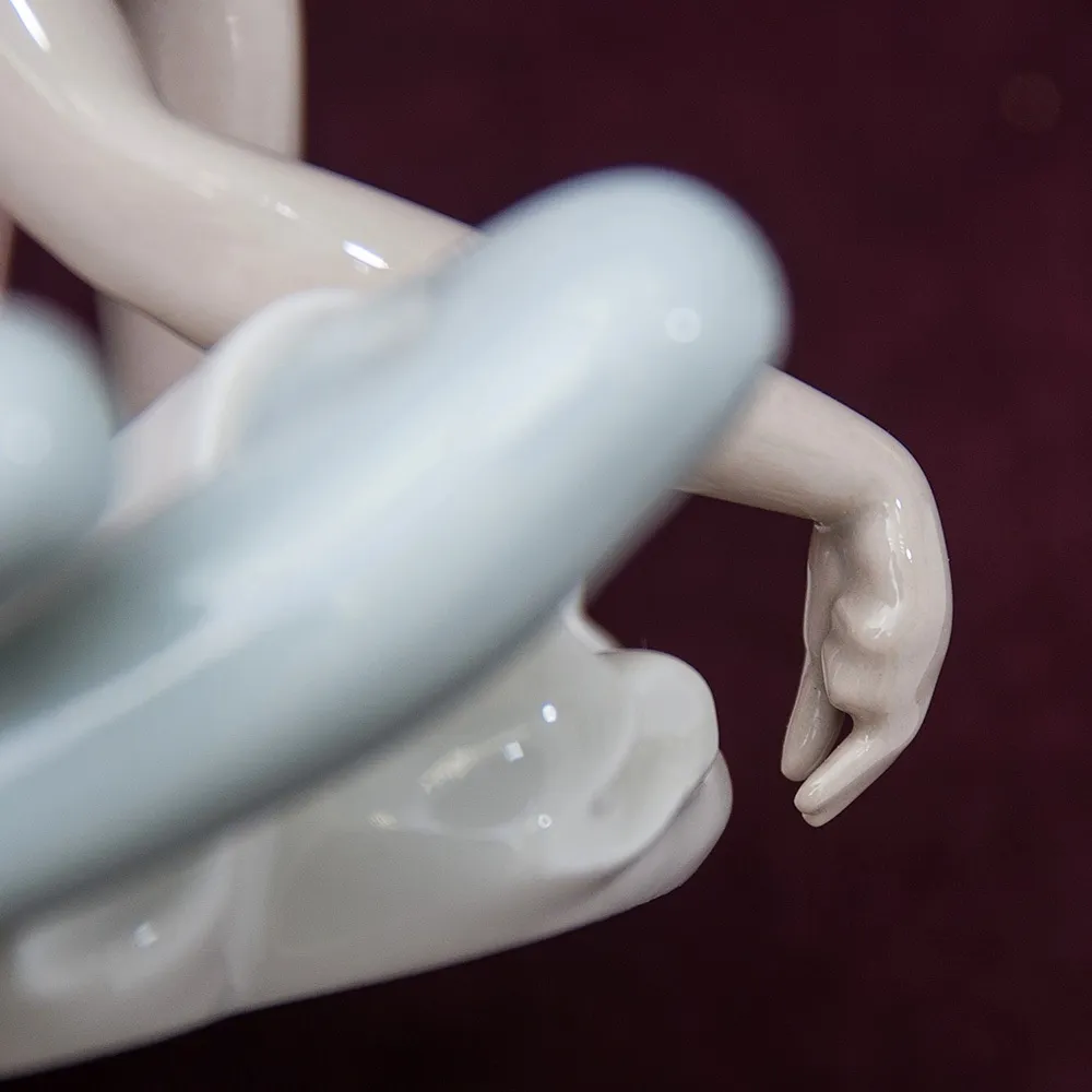 Коллекционная Фарфоровая статуэтка «Маленькая балерина в розовом» Lladro, Испания - 1978 год.