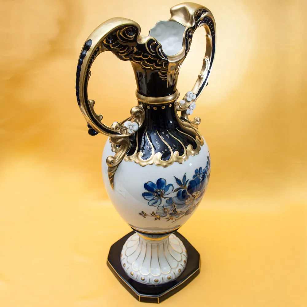 Большая Интерьерная Ваза «Барокко» Н-64см. Фарфор ROYAL DUX BOHEMIA Чехословакия.