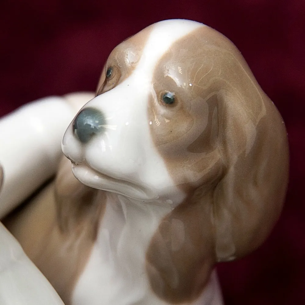 Редкая! Фарфоровая статуэтка «Мальчик с собакой» Lladro, Испания - 1970 год.