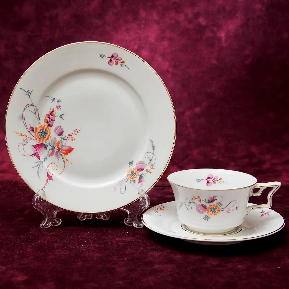 Чайный сервиз «TIRANA» на 4-е персоны Фарфор Розенталь / Rosenthal Германия -1930 год.