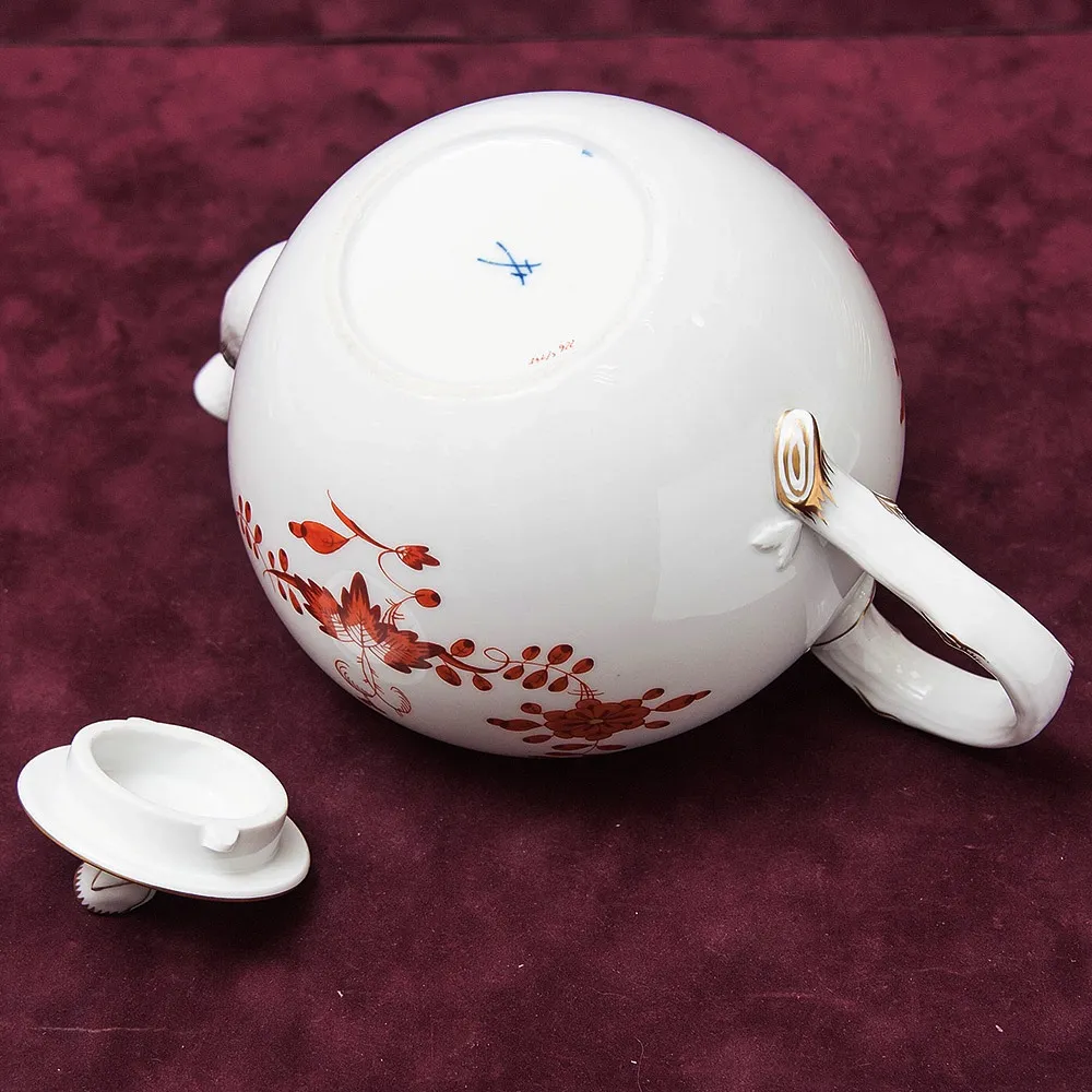 Чайный Сервиз «Индийский цветок» на 6-ть персон Фарфор MEISSEN / МЕЙСЕН Германия.