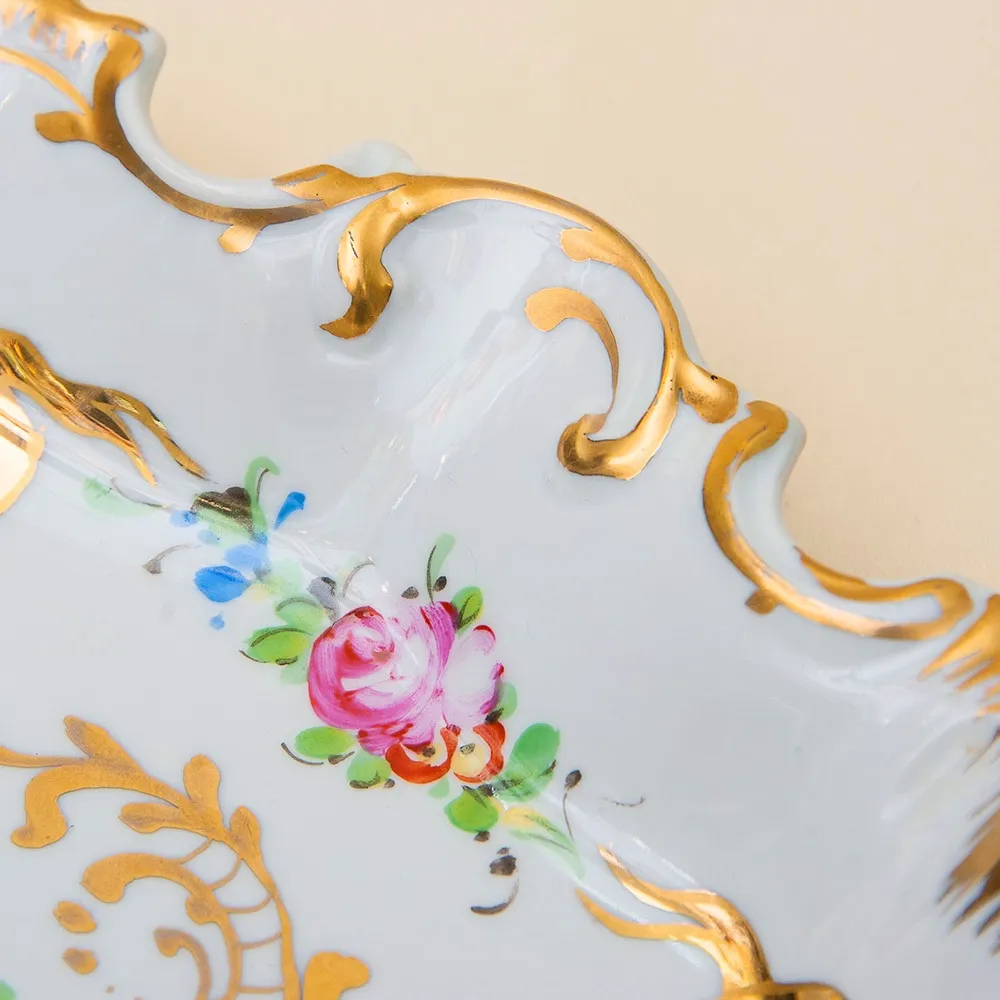 Небольшое Сервировочное  Блюдо - Тарелка - Мелочевница Фарфор Limoges Лимож Франция.