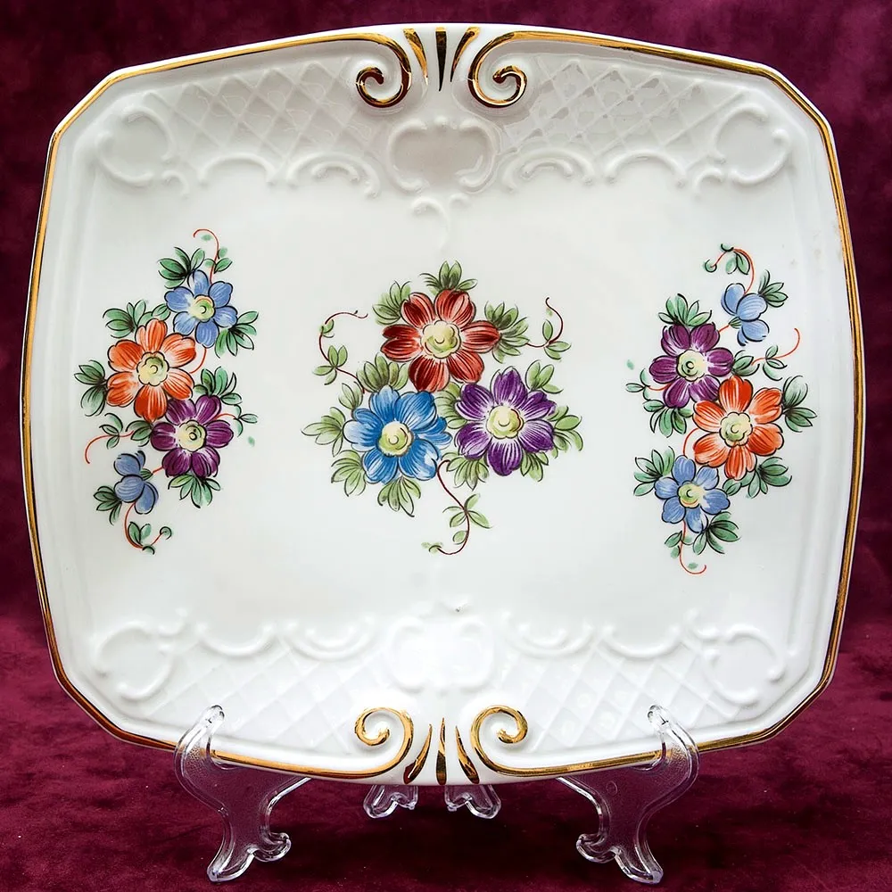 Декоративное Сервировочное Блюдо , Gerold-Porzellan, Германия -70 гг.