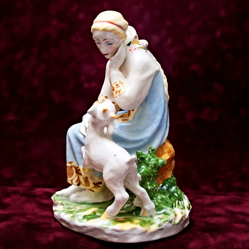 Редкость! Фарфоровая Статуэтка «Аленушка и братец Иванушка» ЛЗФИ. СССР 60-е годы ХХ века..