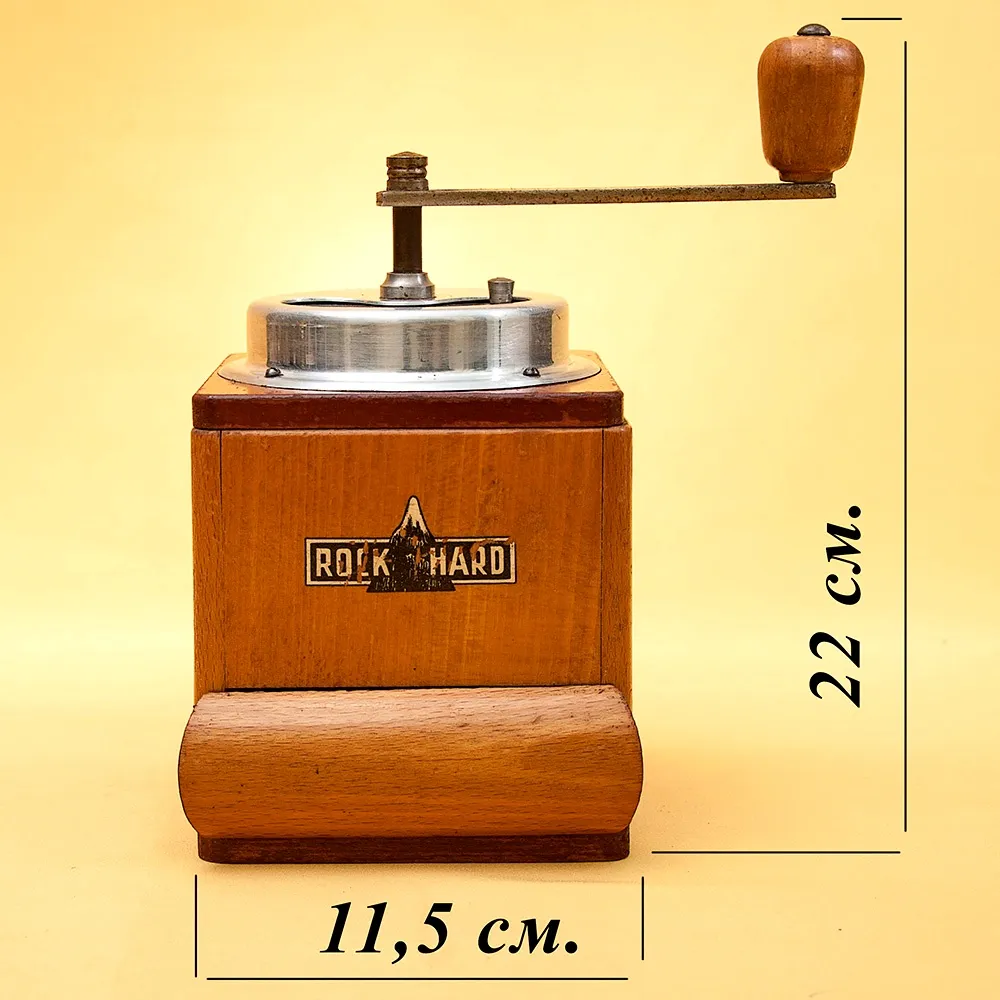 Коллекционная Ручная Механическая Кофемолка ROCK HARD, США - середина ХХвека.