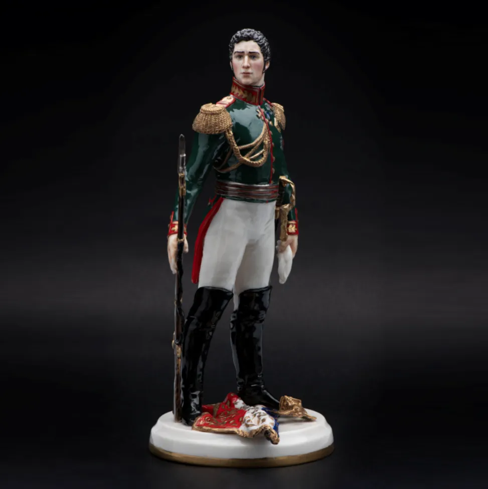 Коллекционная Авторская Статуэтка «Генералы Отечественной Войны 1812 года - Воронцов М.С.», фарфор, Россия. 