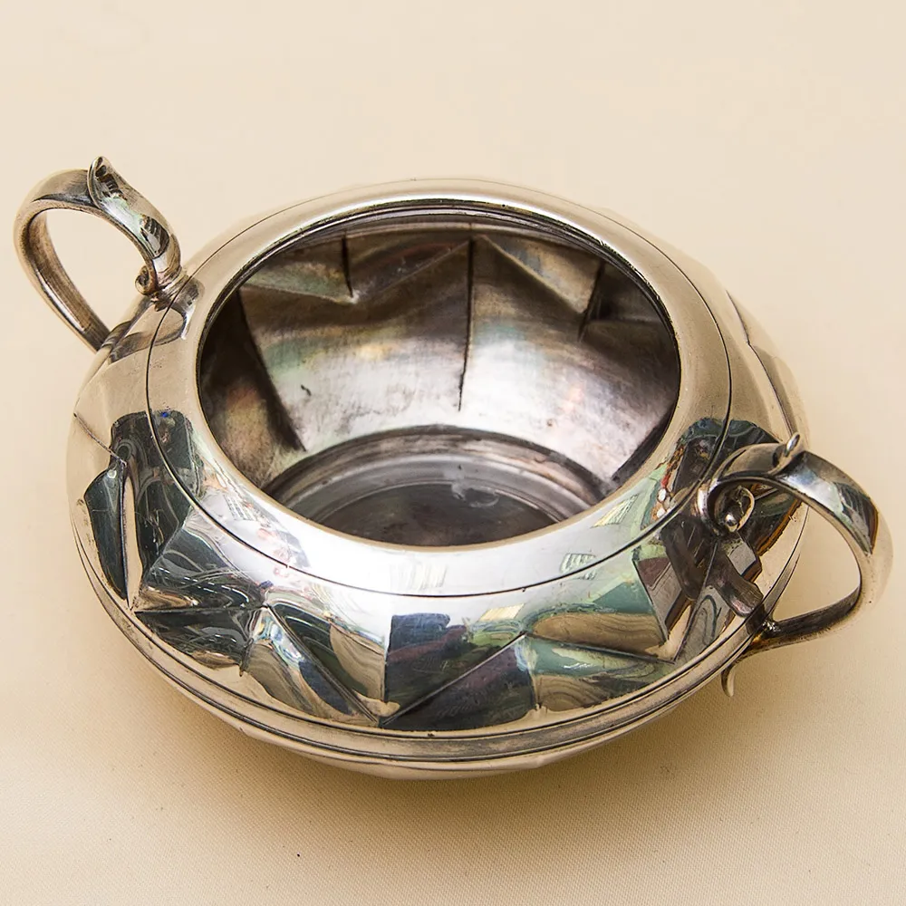 Набор для подачи Чая, АРТ ДЕКО, Silverplate William Hutton&Sons Англия, начало ХХ века.