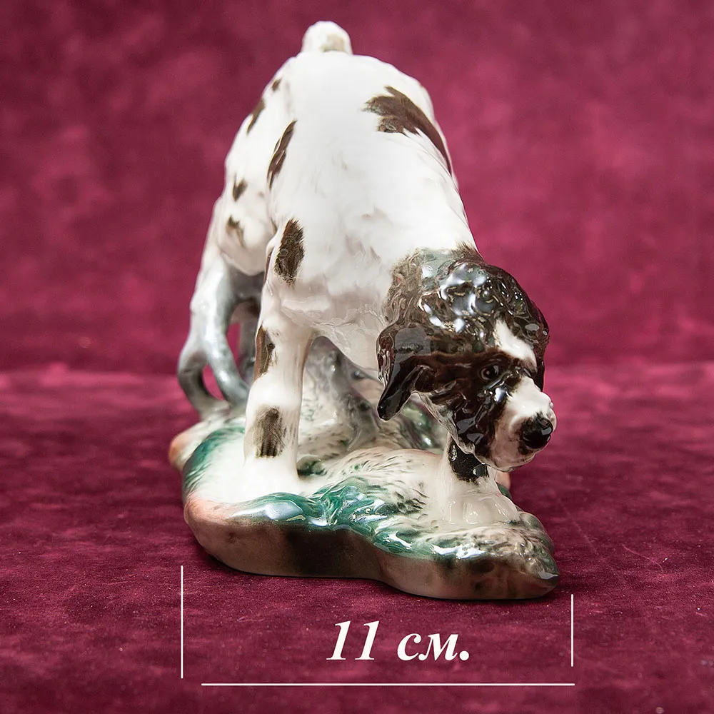 Анималистическая Фарфоровая Статуэтка «Собака. Немецкий грифон» ИФЗ, Россия -1992 год.