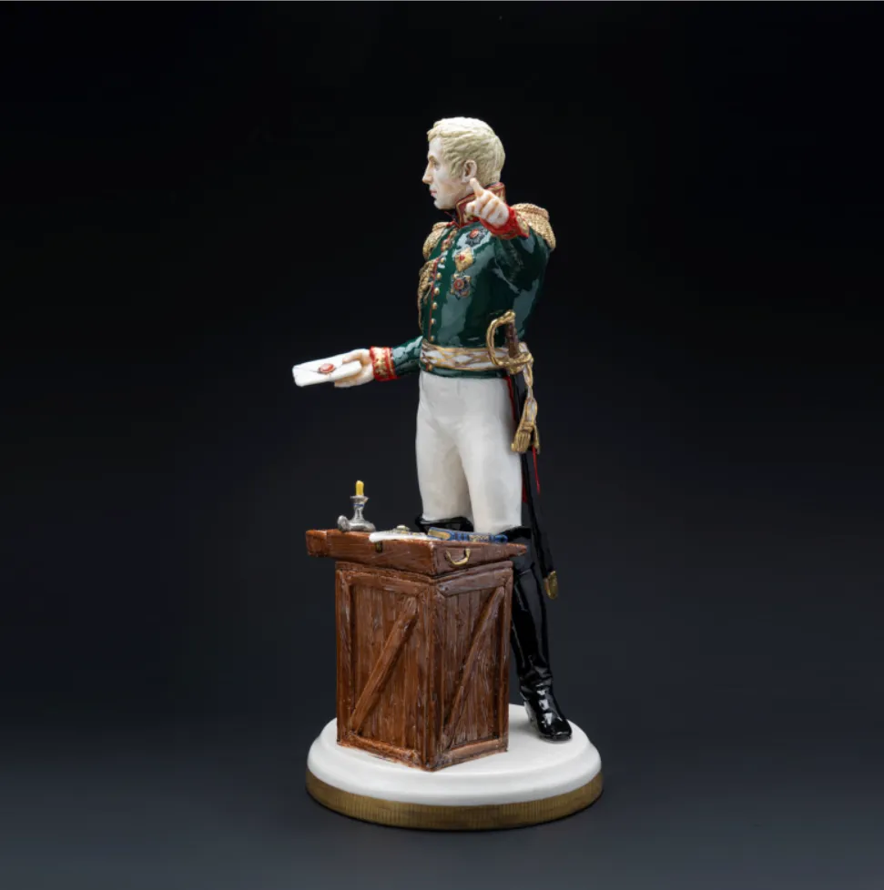 Коллекционная Авторская Статуэтка «Генералы Отечественной Войны 1812 года - Коновницын П.П.», фарфор, Россия. 