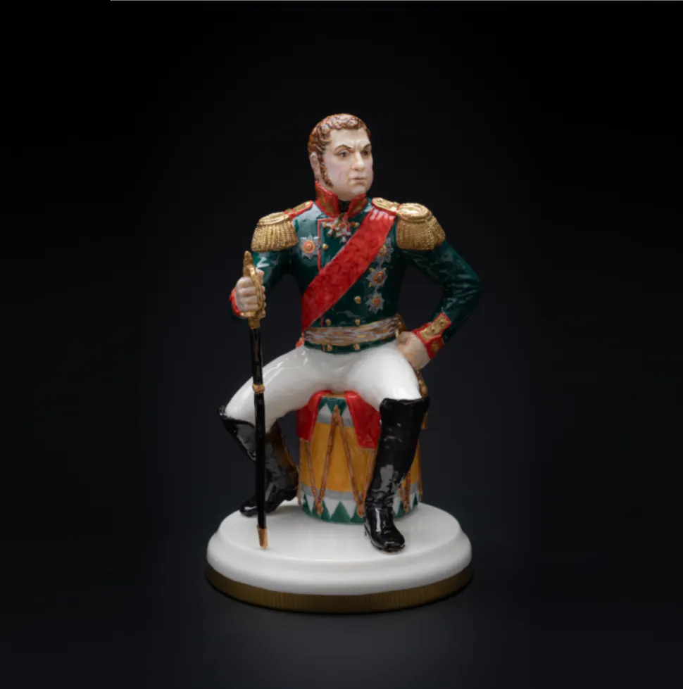Коллекционная Авторская Статуэтка «Генералы Отечественной Войны 1812 года - Дохтуров Д.С.», фарфор, Россия. 