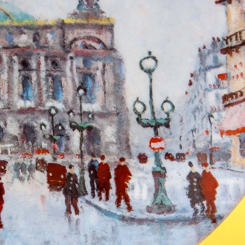  Коллекционная Тарелка «Париж - ГРАНД ОПЕРА» Фарфор, Лимож, Limoges, Франция.