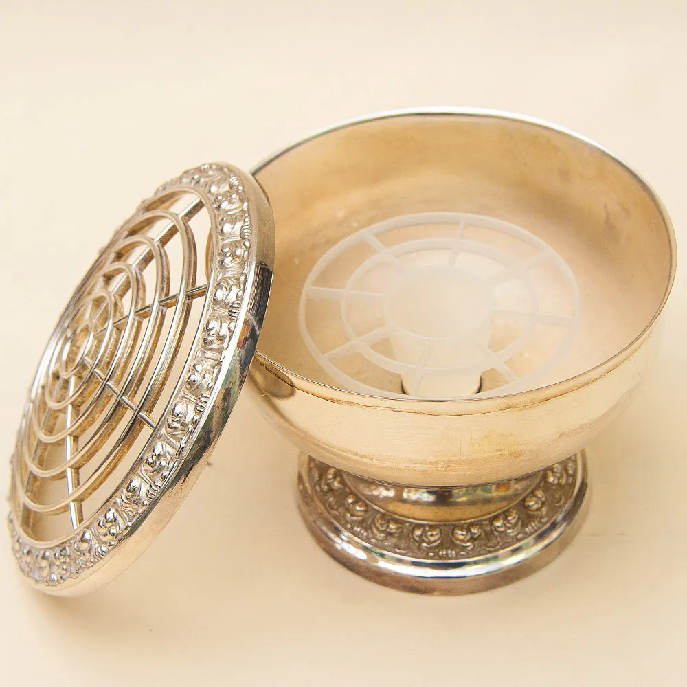 Антикварная Ваза для розовых бутонов «Rose Bowl», Silverplate, SHEFFIELD Англия - первая половина ХХ века.