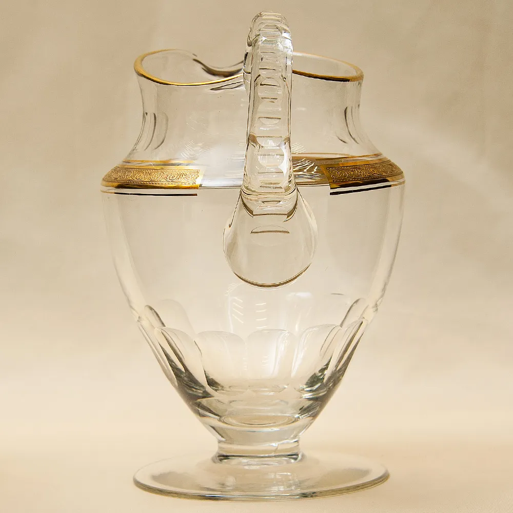 Набор для напитков из 6-и хрустальных стаканов и кувшина «Concorde», Theresienthal Германия, 50 гг.